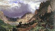 Albert Bierstadt Storm in the Rocky Mountains, Mt Rosalie oil